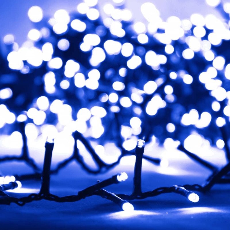 vidaXL Kompaktná LED reťaz, 1000 diód, modrá 25 m, PVC