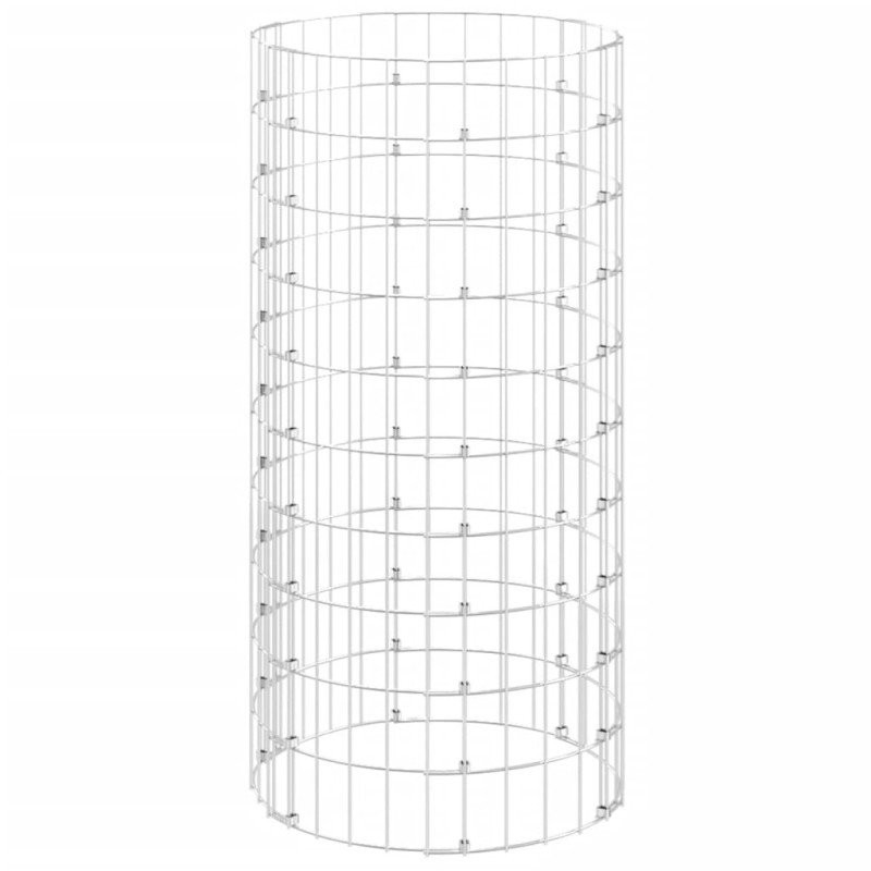 vidaXL Záhradný kompostér Ø50x100 cm pozinkovaná oceľ
