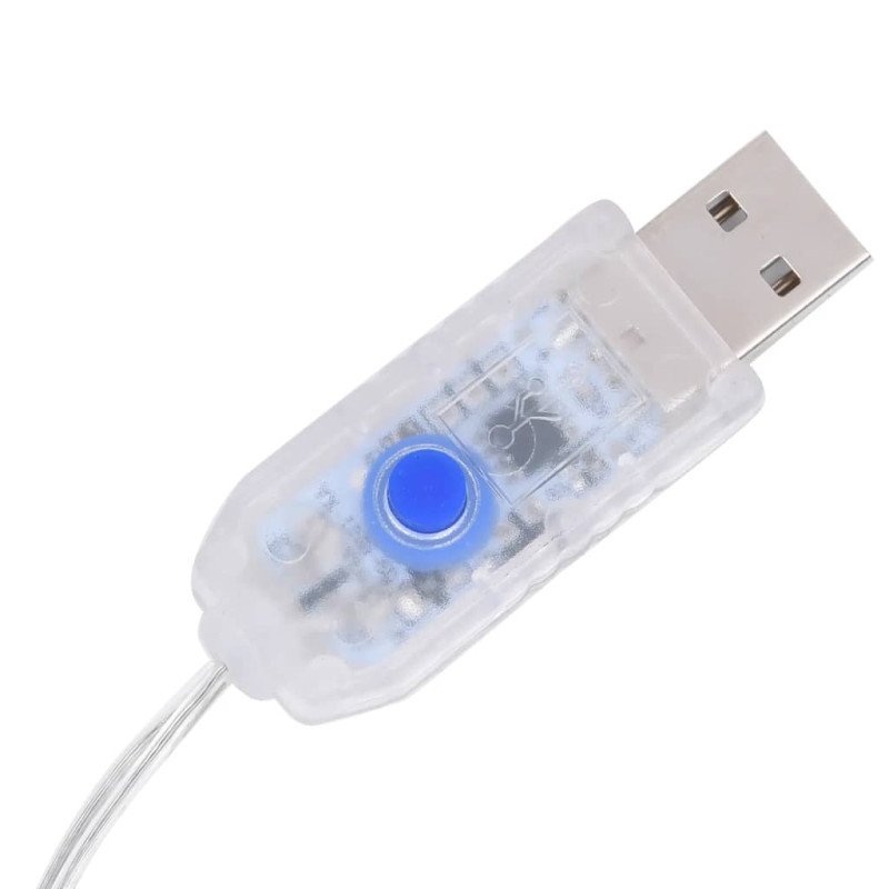 vidaXL Vianočné soby 6 ks strieborné 120 LED diód