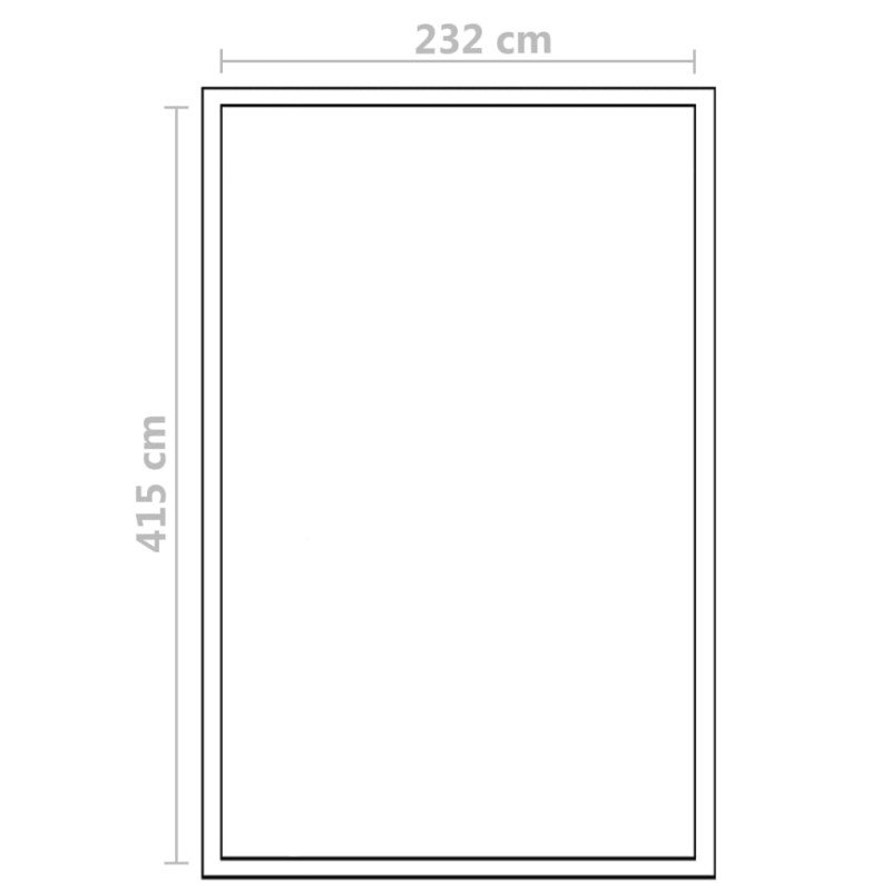 vidaXL Skleník, spevnený hliník 10,53 m²