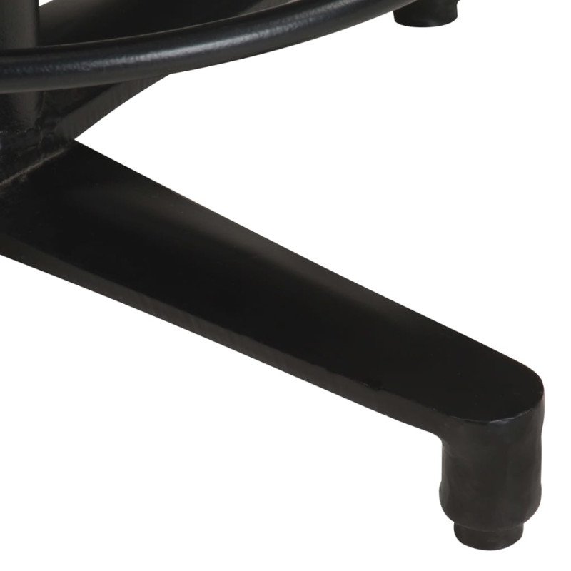 vidaXL Barové stoličky 2 ks 52 cm pravá koža