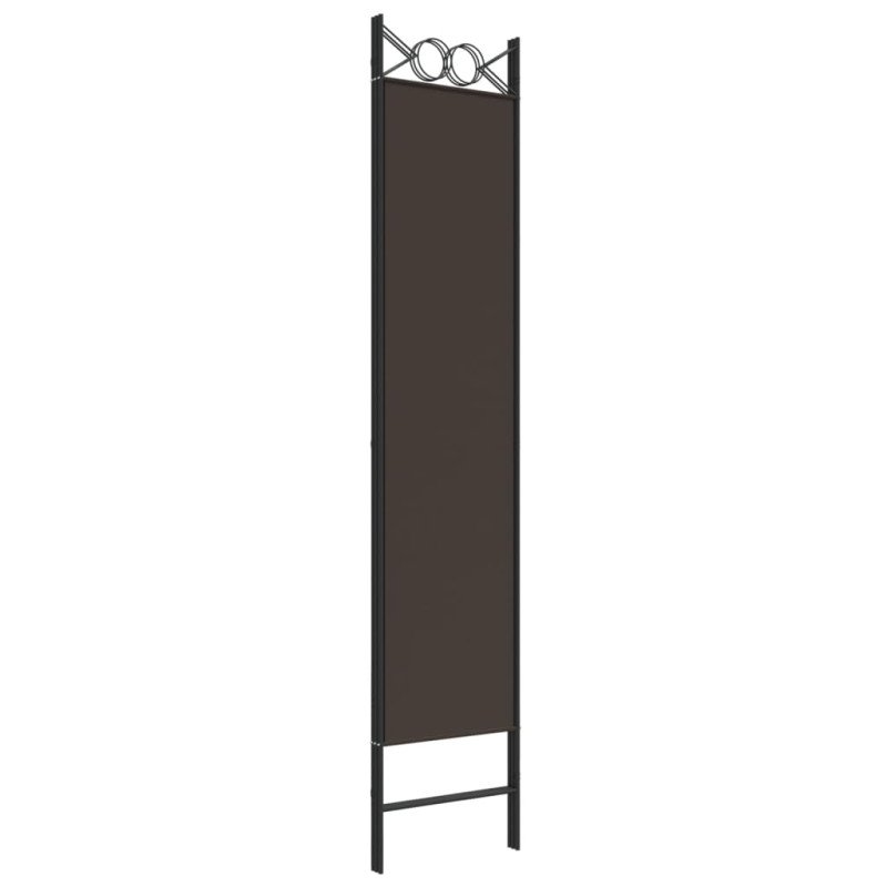 vidaXL 3-panelový paraván hnedý 120x200 cm látka