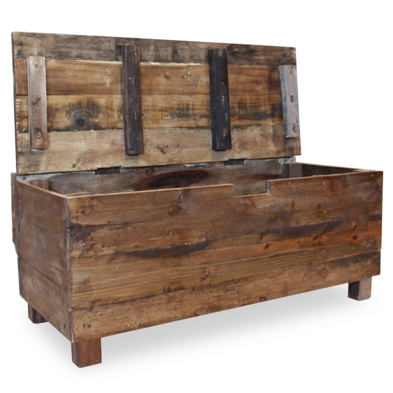 vidaXL Lavička z recyklovaného dreva, 86x40x60 cm 