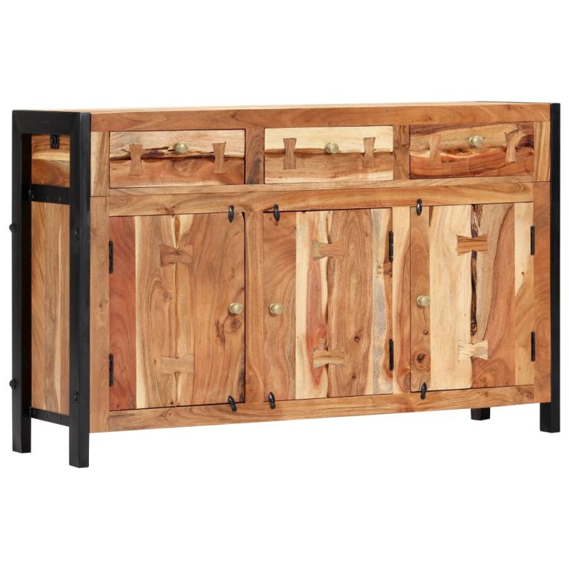 vidaXL Komoda 120x35x75 cm, akáciový masív