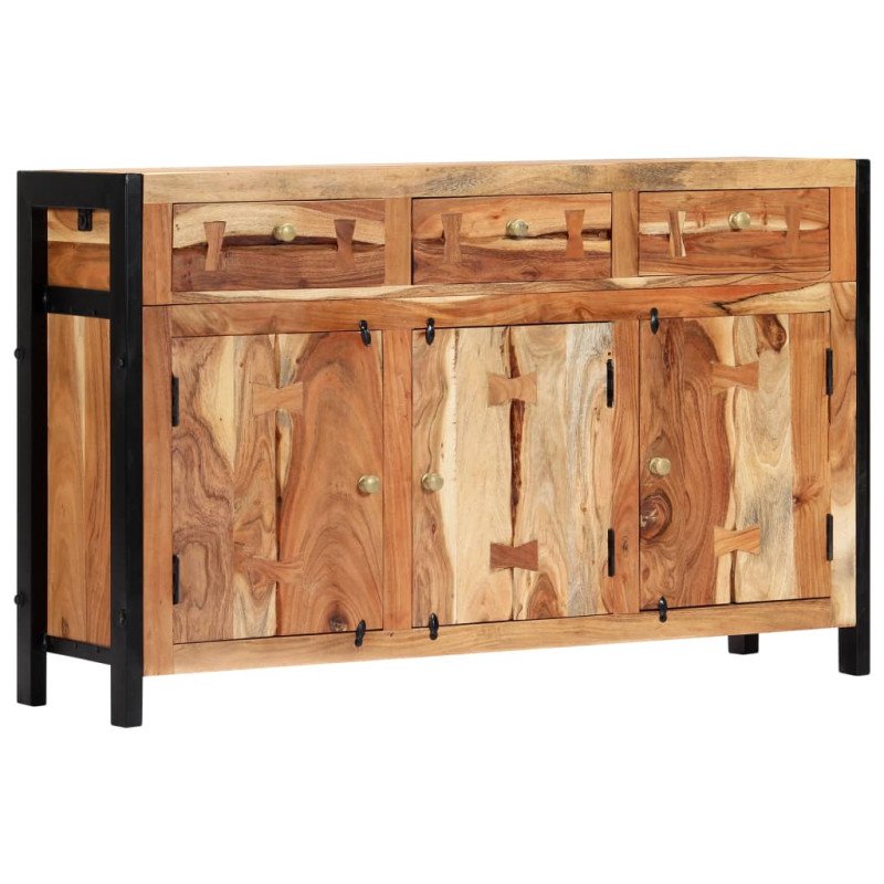 vidaXL Komoda 120x35x75 cm, akáciový masív