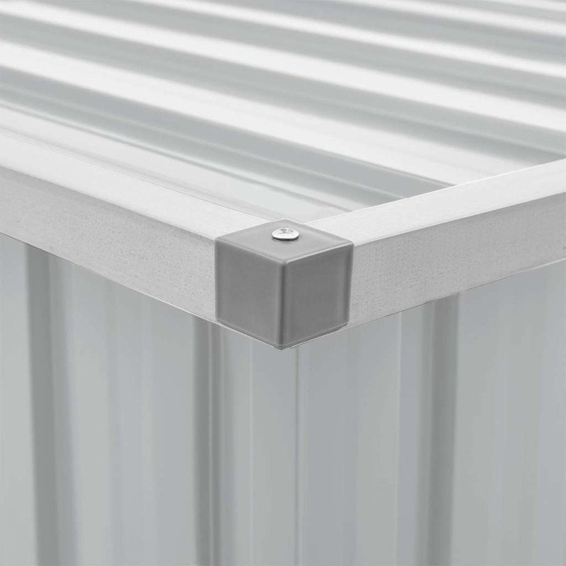 vidaXL Záhradný úložný box sivý 149x99x93 cm