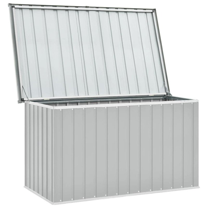 vidaXL Záhradný úložný box sivý 149x99x93 cm
