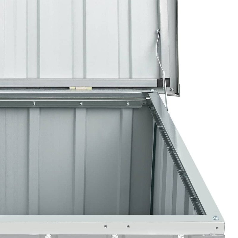 vidaXL Záhradný úložný box sivý 149x99x93 cm