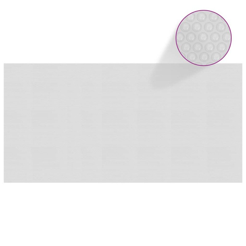 vidaXL Plávajúca solárna bazénová fólia z PE 549x274 cm sivá