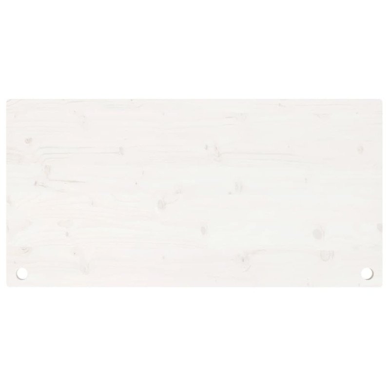 vidaXL Doska stolíka biela 100x55x2,5 cm masívne borovicové drevo