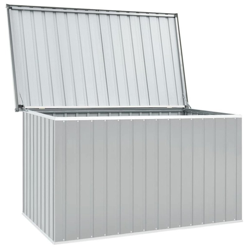 vidaXL Záhradný úložný box sivý 171x99x93 cm