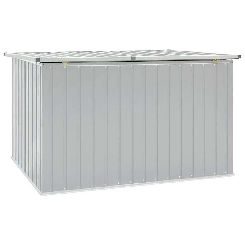 vidaXL Záhradný úložný box sivý 171x99x93 cm