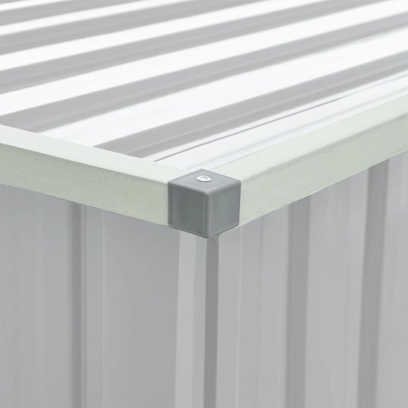 vidaXL Záhradný úložný box sivý 171x99x93 cm