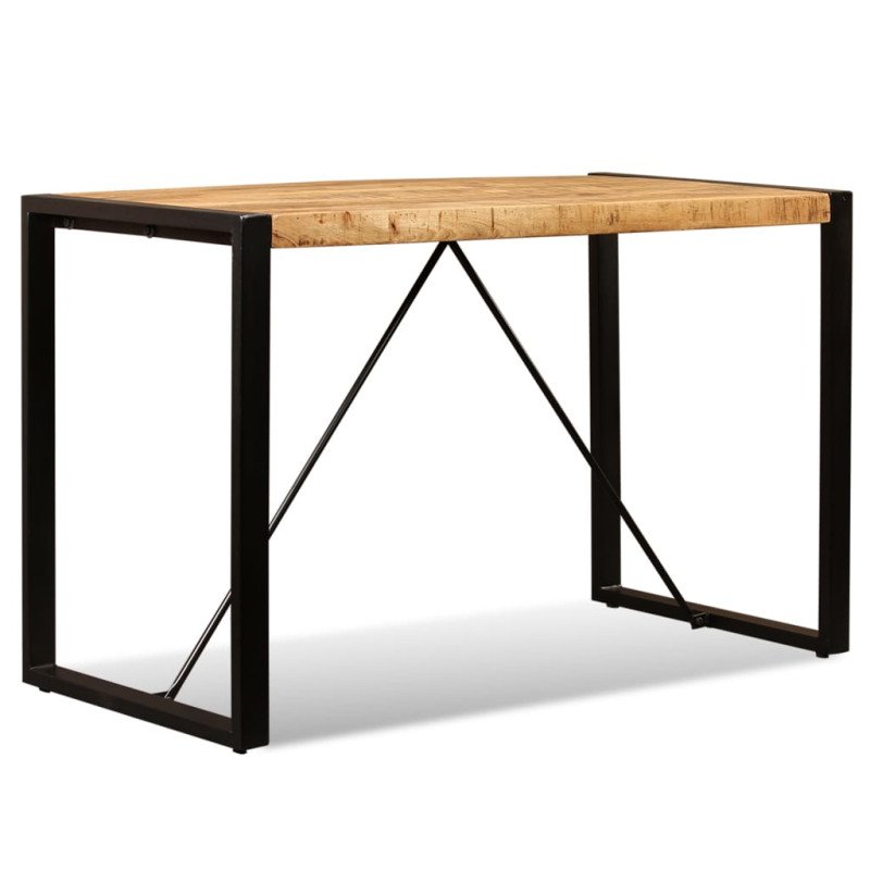 vidaXL Jedálenský stôl, masívne surové mangovníkové drevo, 120 cm          