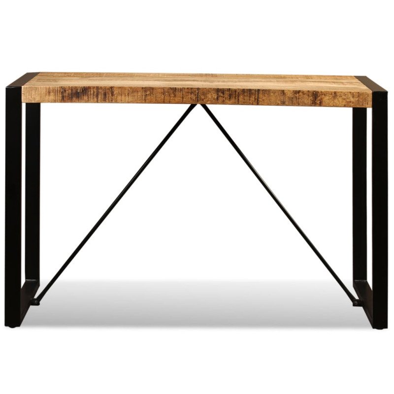 vidaXL Jedálenský stôl, masívne surové mangovníkové drevo, 120 cm          