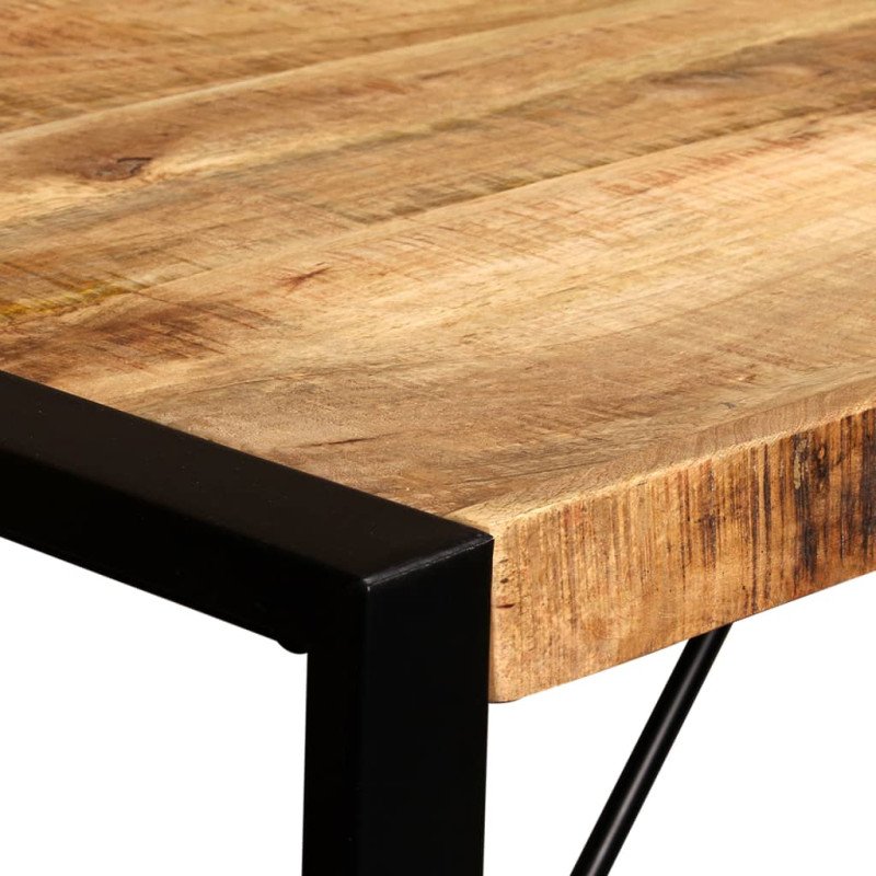 vidaXL Jedálenský stôl, masívne surové mangovníkové drevo, 120 cm          