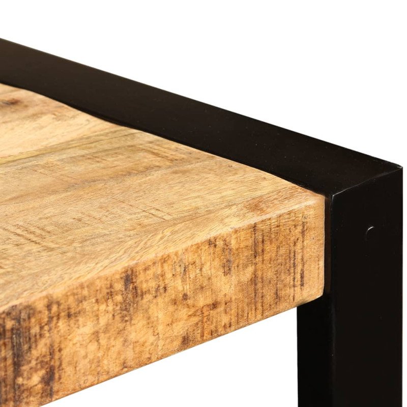 vidaXL Jedálenský stôl, masívne surové mangovníkové drevo, 120 cm          