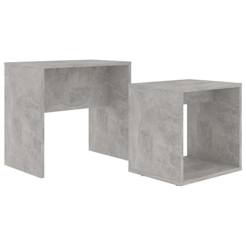 vidaXL Sada konferenčných stolíkov betónovo-sivá 48x30x45 cm drevotrieska