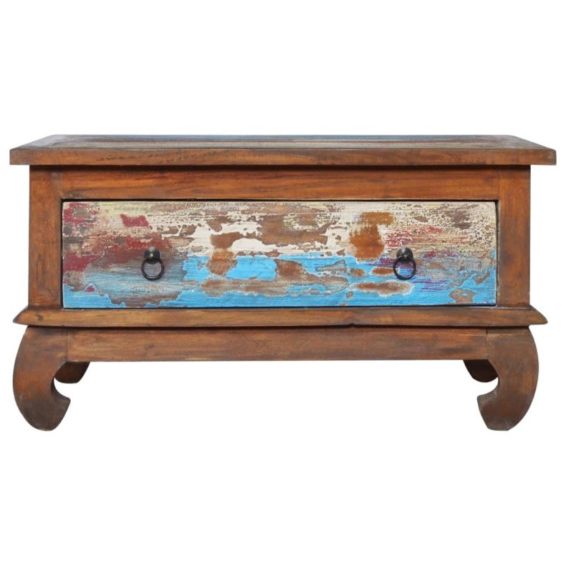 vidaXL Konferenčný stolík 80x50x40 cm recyklovaný tík