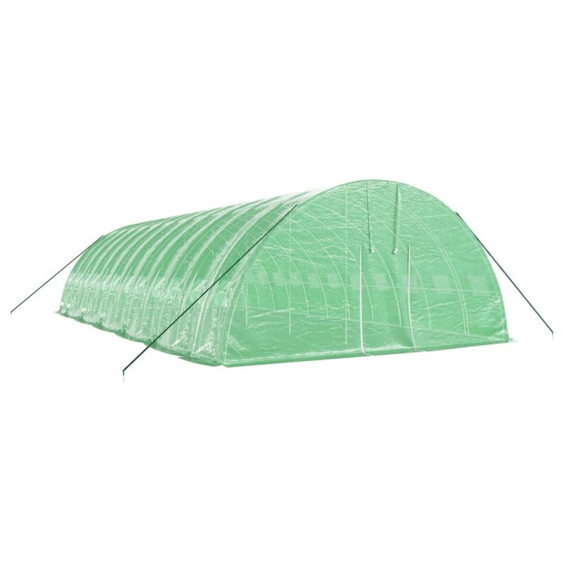 vidaXL Fóliovník s oceľovým rámom zelený 72 m² 12x6x2,85 m