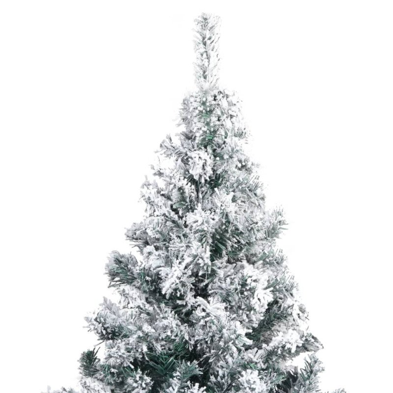 vidaXL Umelý vianočný stromček, zasnežený, zelený 240 cm, PVC