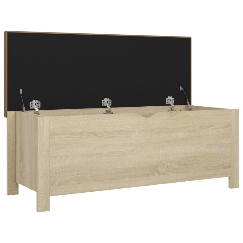 vidaXL Úložný box s vankúšom dub sonoma 105x40x45 cm drevotrieska 