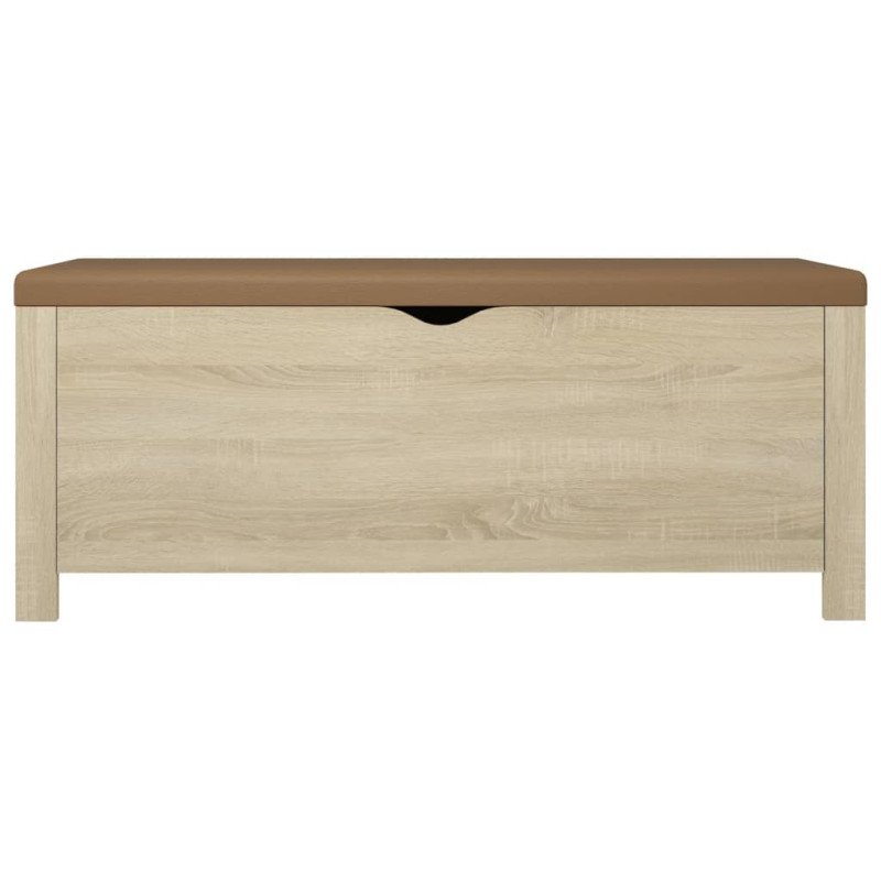 vidaXL Úložný box s vankúšom dub sonoma 105x40x45 cm drevotrieska 