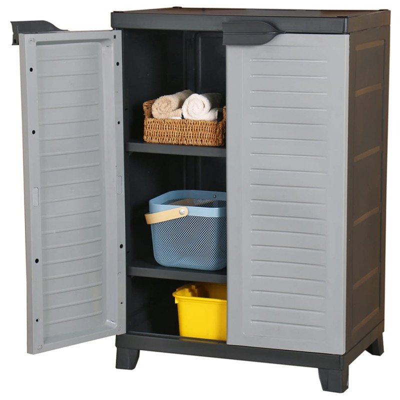vidaXL Plastová skrinka 65x45x97 cm