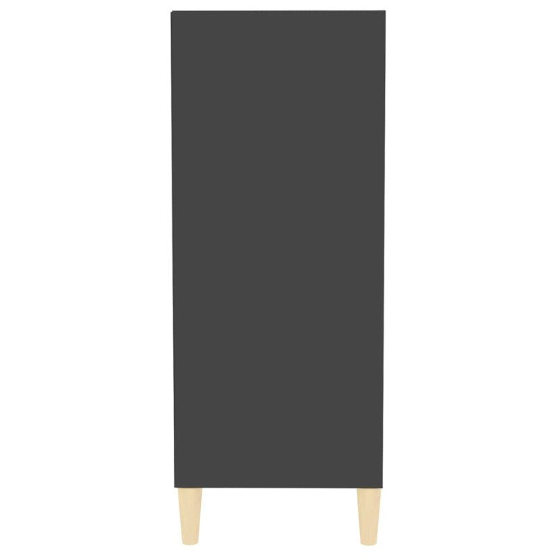 vidaXL Komoda, sivá 57x35x90 cm, kompozitné drevo