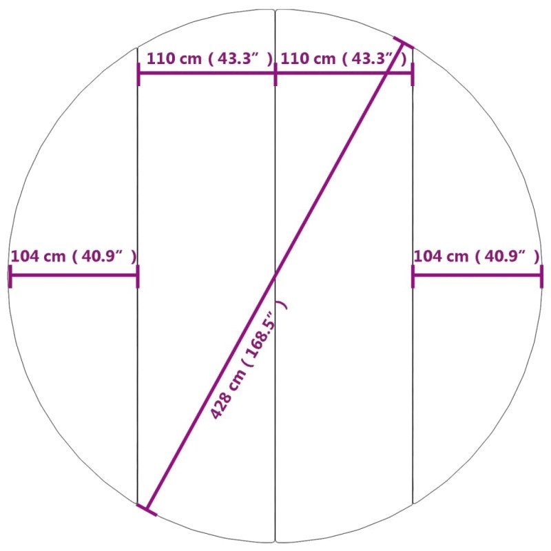 vidaXL Podložka pod bazén svetlosivá Ø428 cm polyesterová geotextília