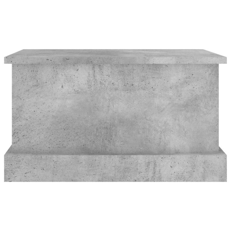vidaXL Úložný box betónovo-sivý 50x30x28 cm spracované drevo