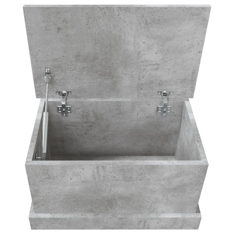 vidaXL Úložný box betónovo-sivý 50x30x28 cm spracované drevo