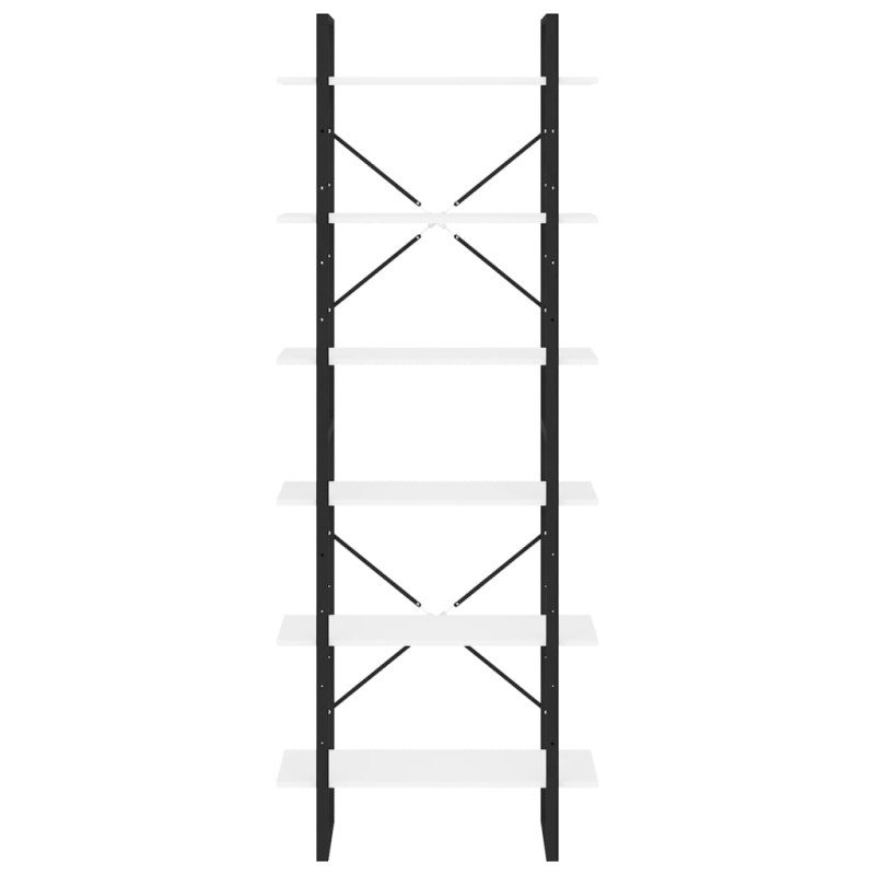 vidaXL Vysoký regál biely 80x30x210 cm drevotrieska