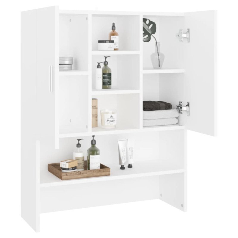 vidaXL Skrinka na práčku biela 70,5x25,5x90 cm
