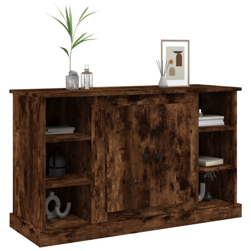 vidaXL Komoda dymový dub 100x35,5x60 cm spracované drevo