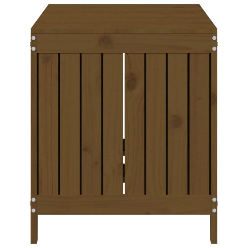 vidaXL Záhradný úložný box medovo-hnedý 121x55x64 cm masívna borovica