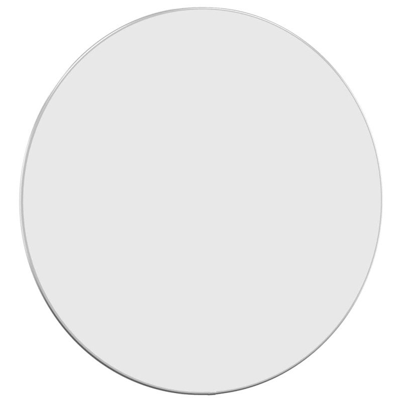 vidaXL Nástenné zrkadlo strieborné Ø 60 cm okrúhle