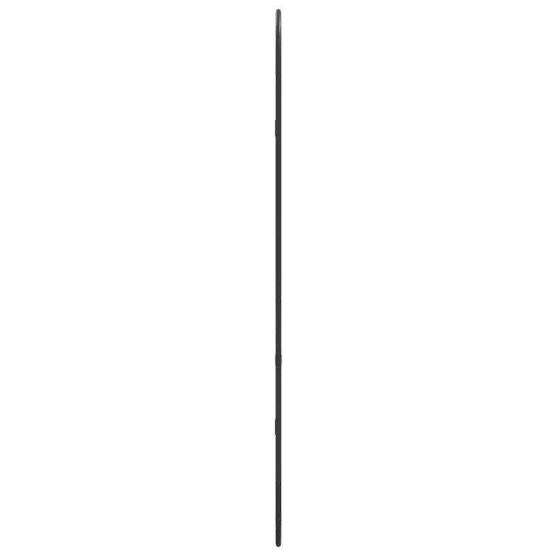 vidaXL Nástenné zrkadlo čierne 80x35 cm okrúhle