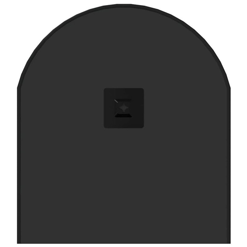 vidaXL Nástenné zrkadlo čierne 80x35 cm okrúhle