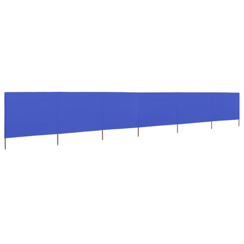 vidaXL 6-panelová zábrana proti vetru látková 800x160 cm azúrovo-modrá