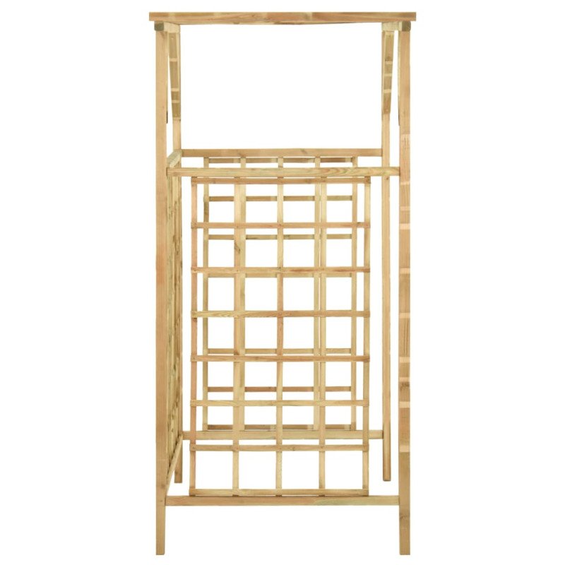 vidaXL Záhradná pergola pre dva koše impregnovaná borovica