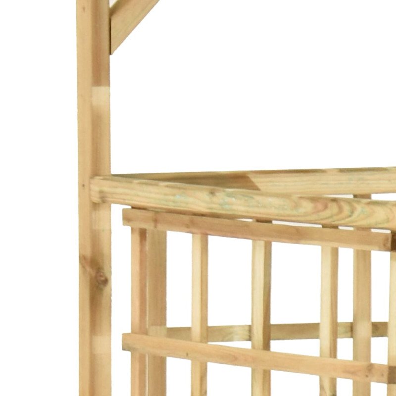 vidaXL Záhradná pergola pre dva koše impregnovaná borovica