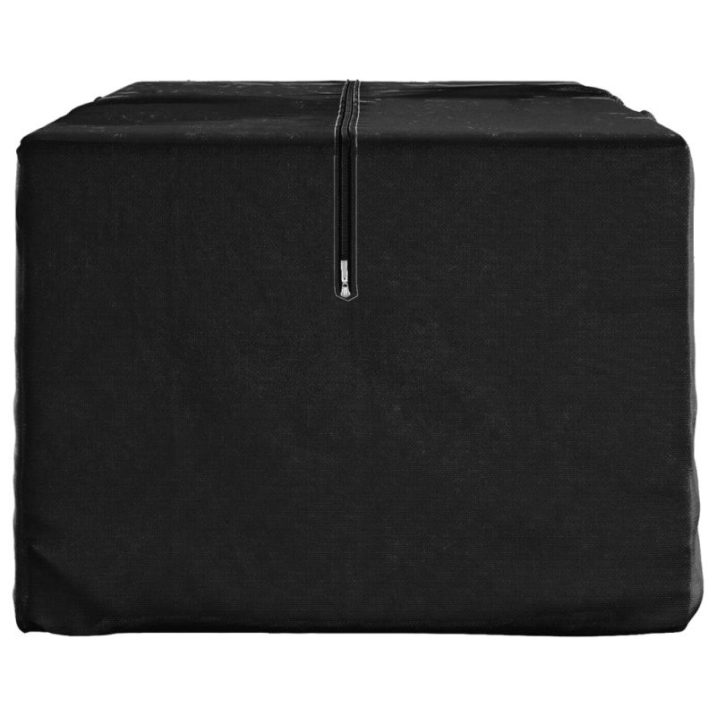 vidaXL Úložná taška na záhradné vankúše čierna 135x40x55 cm polyetylén