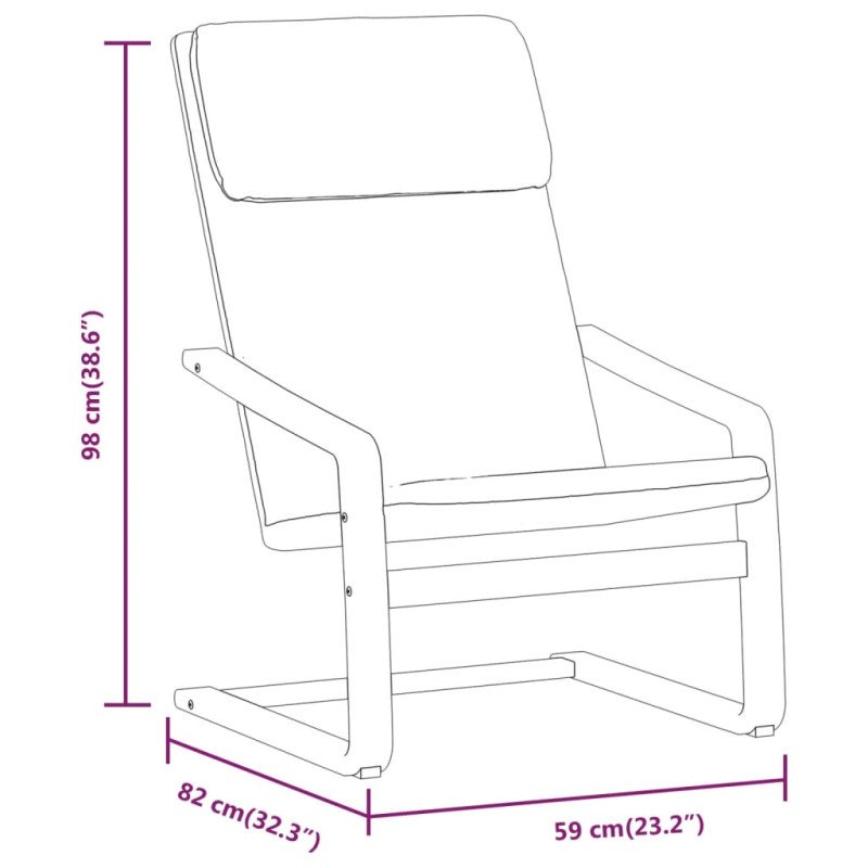 vidaXL Relaxačné kreslo tmavožlté látkové