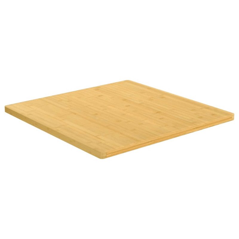 vidaXL Stolová doska 90x90x2,5 cm bambus