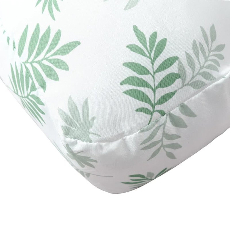 vidaXL Poduška na paletovú pohovku listový vzor 60x61,5x10 cm látka