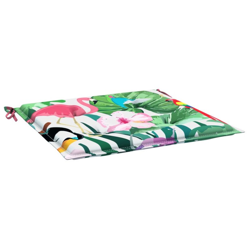 vidaXL Podložky na záhradné stoličky 6 ks farebné 40x40x3 cm látka