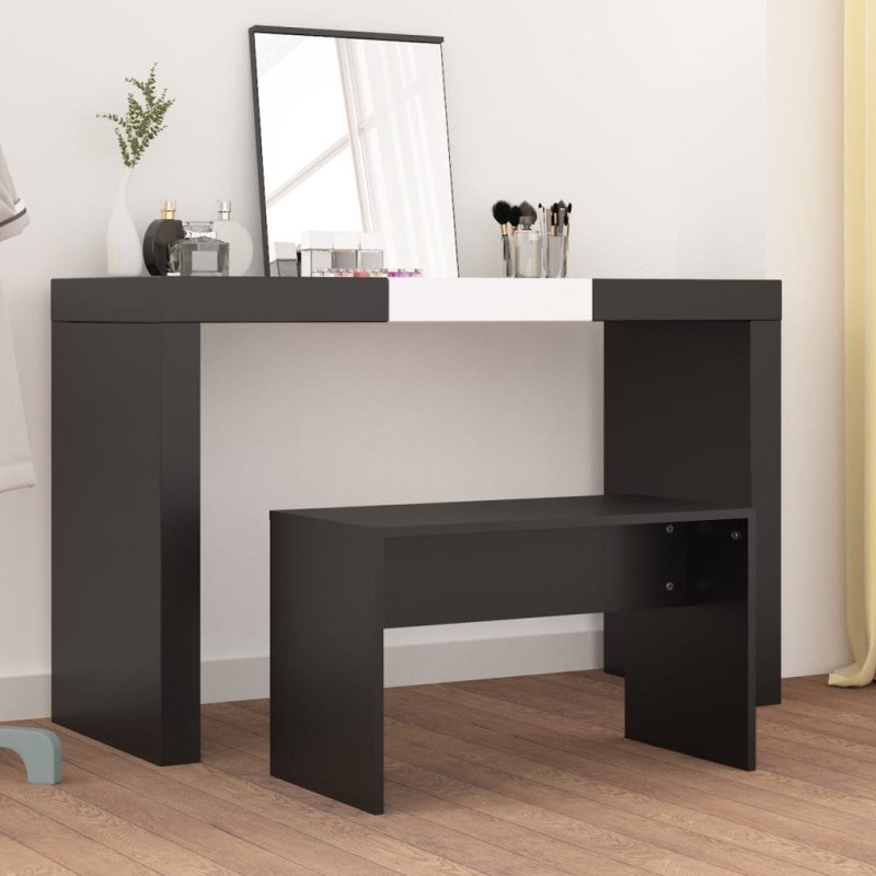 vidaXL Taburetka čierna 70x35x45 cm spracované drevo