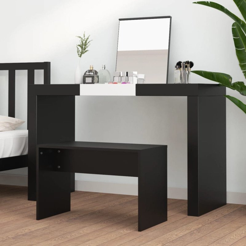 vidaXL Taburetka čierna 70x35x45 cm spracované drevo