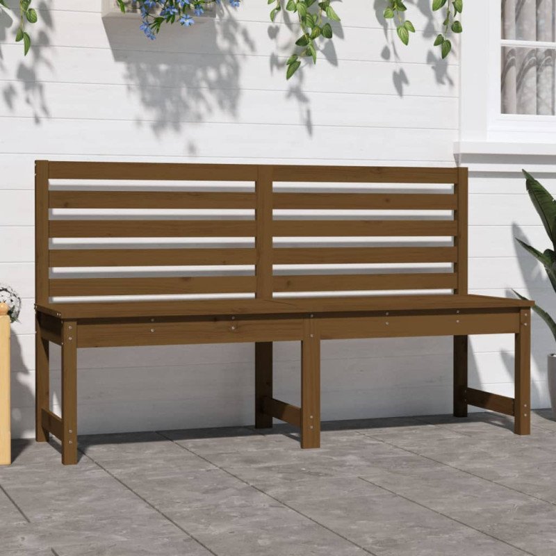 vidaXL Záhradná lavica medovohnedá 157,5 cm masívna borovica